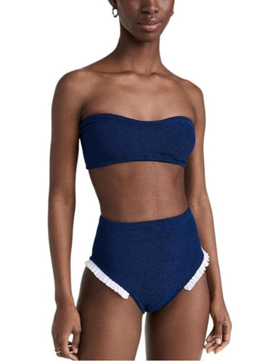 Osiris Frill Crinkle Bikini Navy White - HUNZA G - BALAAN 1