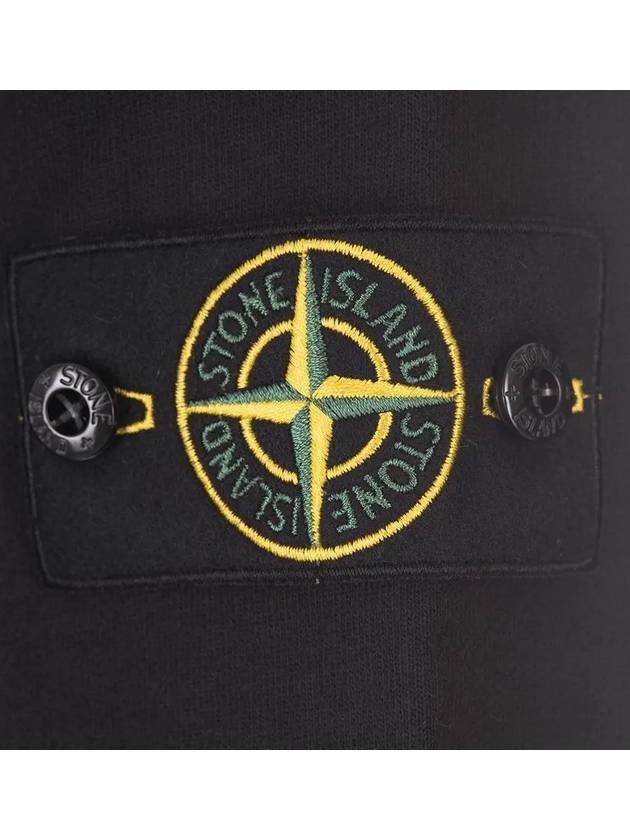 Garment Dyed Hoodie Black - STONE ISLAND - BALAAN 5