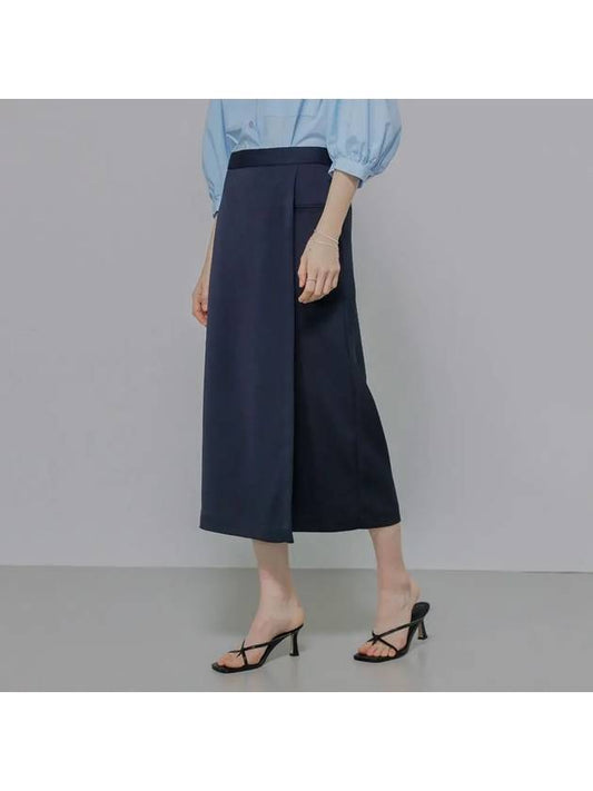 glossy wrap banding skirt - KELLY DONAHUE - BALAAN 1
