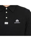 Logo Polo Long Sleeve T-Shirt Black - HORN GARMENT - BALAAN 9