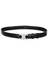 Silver Triomphe Calfskin Belt Black - CELINE - BALAAN 2