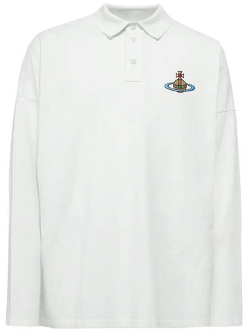 ORB Logo Polo Shirt White - VIVIENNE WESTWOOD - BALAAN 1