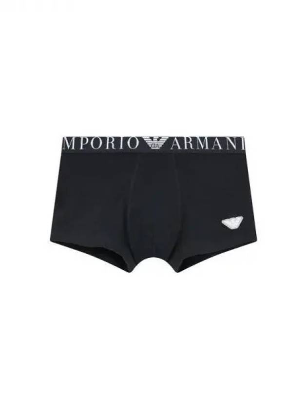 UNDERWEAR Men s Eagle Logo Patch Cotton Drawn Black 271442 - EMPORIO ARMANI - BALAAN 1