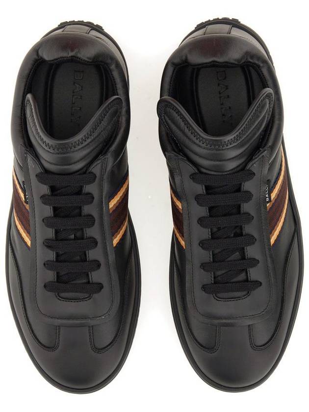 Parrel Ribbon Low Top Sneakers Black - BALLY - BALAAN 3