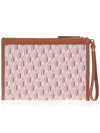 Logo Clutch Bag Pink - LANVIN - BALAAN 4