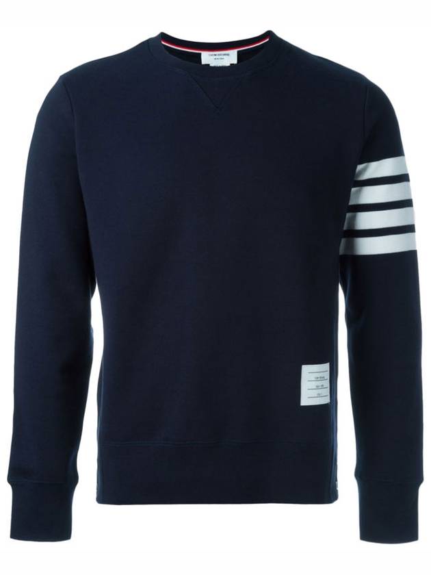 4 Bar Loopback Jersey Sweatshirt Navy - THOM BROWNE - BALAAN 2