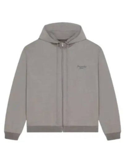 Signature Embroidered Zip-Up Hoodie Graphite - GIVENCHY - BALAAN 2