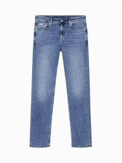 Italian Body Fit Denim Jeans Mid Blue - CALVIN KLEIN - BALAAN 2