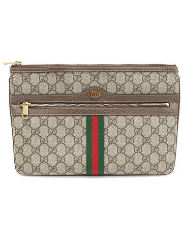 517551 GG Supreme Canvas Ophidia Pouch Clutch - GUCCI - BALAAN 1