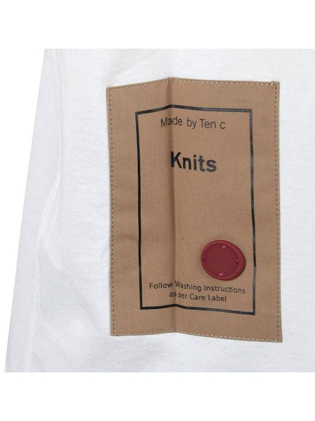 Logo Cotton Short Sleeve T-Shirt White - TEN C - 8