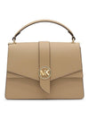 Greenwich Saffiano Strap Medium Shoulder Bag Camel - MICHAEL KORS - BALAAN 1