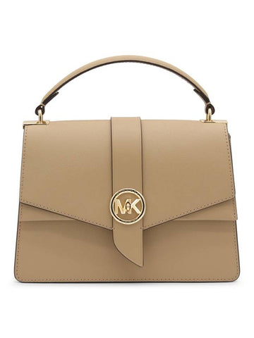 Greenwich Saffiano Strap Medium Shoulder Bag Camel - MICHAEL KORS - BALAAN 1