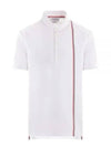 RWB Stripe Polo Shirt White - THOM BROWNE - BALAAN 2