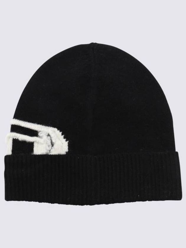 K-Peel Logo Intarsia Beanie Black - DIESEL - BALAAN 3