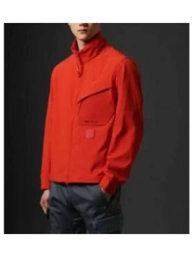 Logo Patch Shell-R Stand Collar Zip Up Jacket Red - CP COMPANY - BALAAN 2