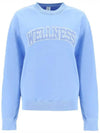 Wellness Crew Neck Cotton Sweatshirt Light Blue - SPORTY & RICH - BALAAN 2