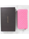 Intrecciato zipper around long wallet pink - BOTTEGA VENETA - BALAAN 2