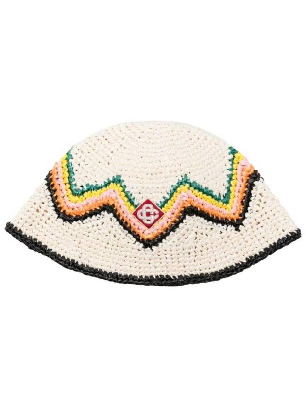 logo applique zigzag bucket hat AS24HAT05601 - CASABLANCA - BALAAN 1