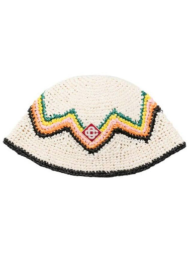 logo applique zigzag bucket hat AS24HAT05601 - CASABLANCA - BALAAN 1