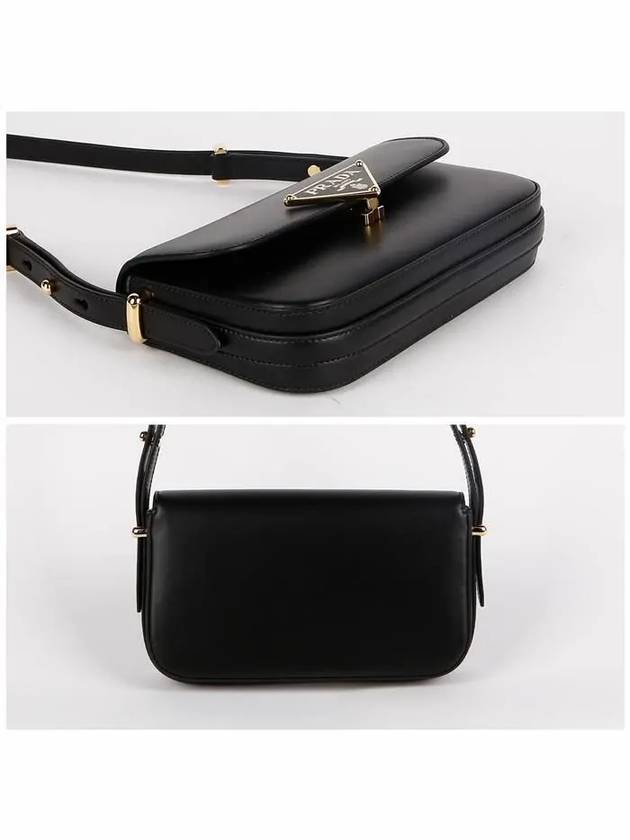 Leather Shoulder Bag Black - PRADA - BALAAN 4