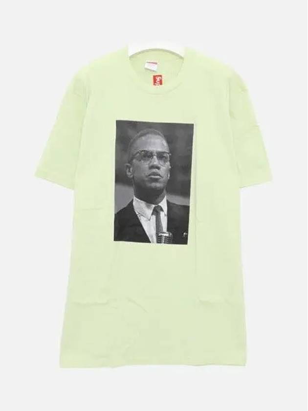 Malcolm X Printing Short Sleeve T Shirt SS22T68 MINT 271586 1043426 - SUPREME - BALAAN 1