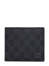 GG Supreme Grey Interior Bifold Half Wallet Black - GUCCI - BALAAN 2