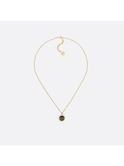 Petit CD Baroque Necklace Black Gold - DIOR - BALAAN 2