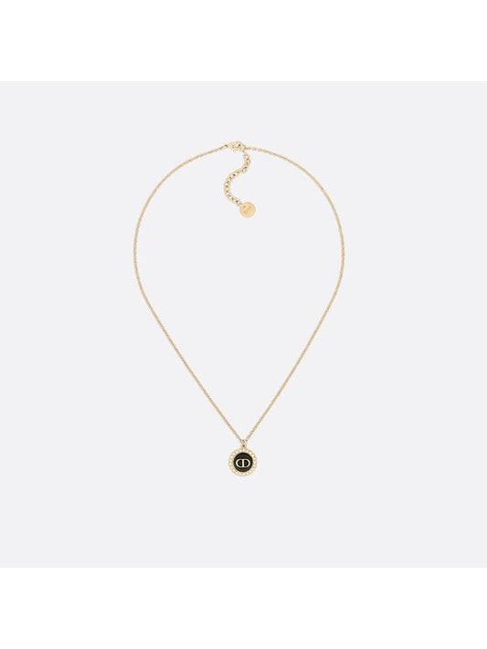 Petit CD Baroque Necklace Black Gold - DIOR - BALAAN 2