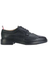 Women's Long Wing Brogue Loafers Black - THOM BROWNE - BALAAN 1