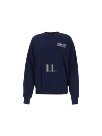 Logo Print Sweatshirt Navy - SPORTY & RICH - BALAAN 2