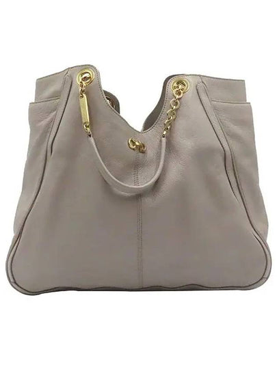 Ferragamo 21 B993 gray gold Gancini logo decorated chain shoulder bag - SALVATORE FERRAGAMO - BALAAN 2