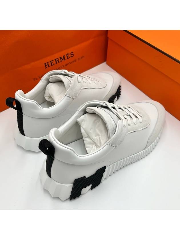 Bouncing Low Top Sneakers White - HERMES - BALAAN 4