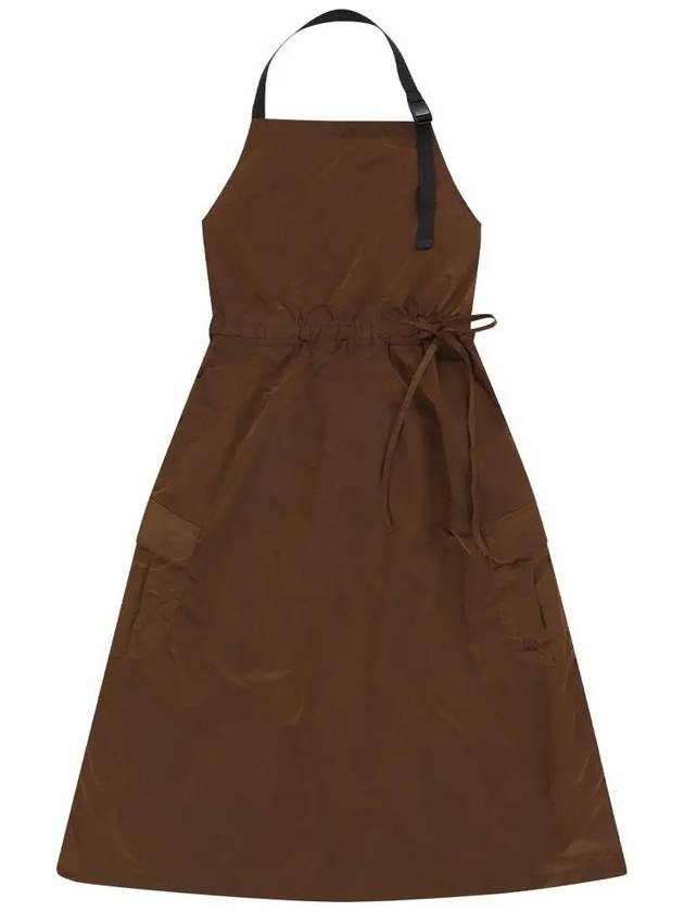 OG nylon apron dress burgundy - OFFGRID - BALAAN 1