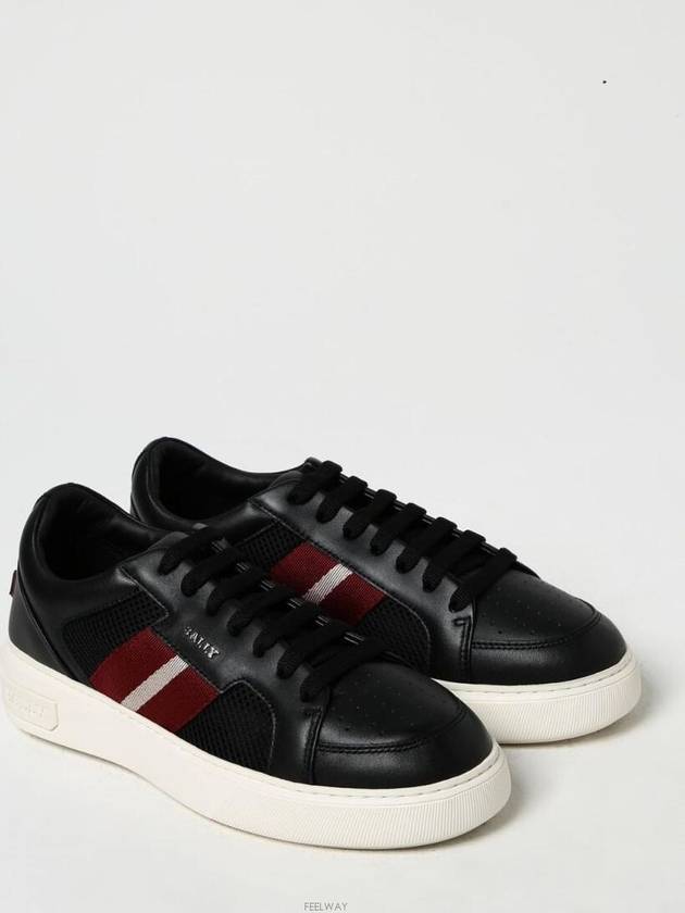 Melys Leather Low Top Sneakers Black - BALLY - BALAAN 3