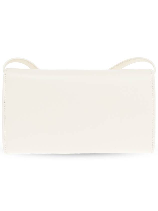 JIL SANDER Leather Wallet On A Strap, Women's, Cream - JIL SANDER - BALAAN 3