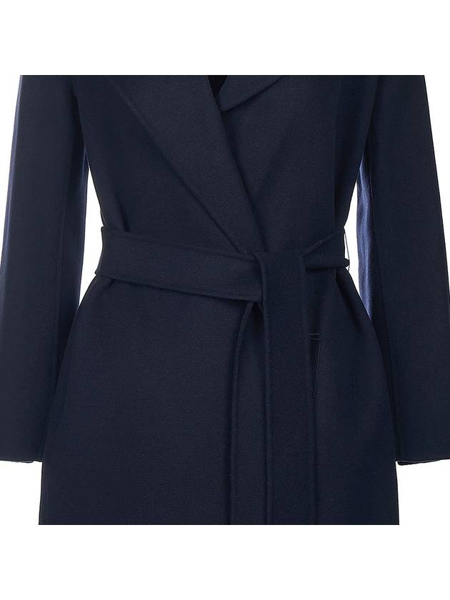 Poldo Wool Single Coat Midnight Blue - MAX MARA - BALAAN.