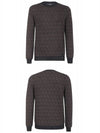 FF Logo Printed Wool Knit Top Black - FENDI - BALAAN 6