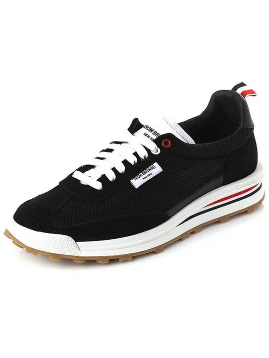 Men's Ripstop Tech Running Low Top Sneakers Black - THOM BROWNE - BALAAN 2