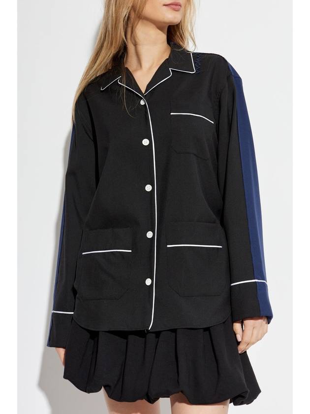 Marni Wool Shirt With Vintage Effect, Women's, Black - MARNI - BALAAN 3