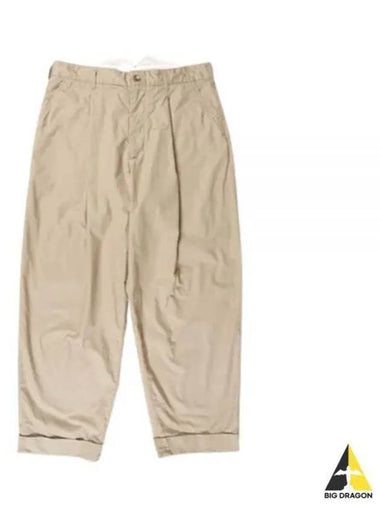 24 WP Pant Khaki High Count Twill 24S1F011 OR314 PB001 Pants - ENGINEERED GARMENTS - BALAAN 1