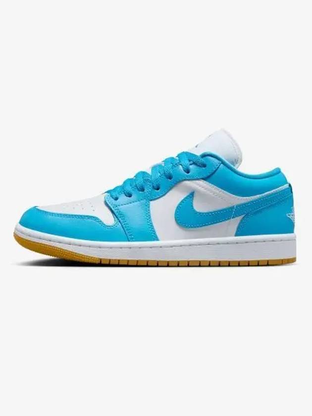 Air Jordan 1 Low Top Sneakers Dark Powder Blue - NIKE - BALAAN 1