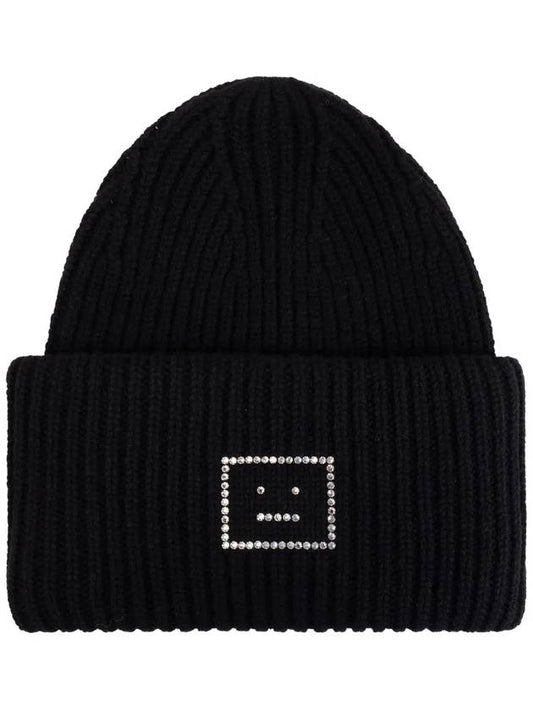 Face Logo Beanie Black - ACNE STUDIOS - BALAAN 2