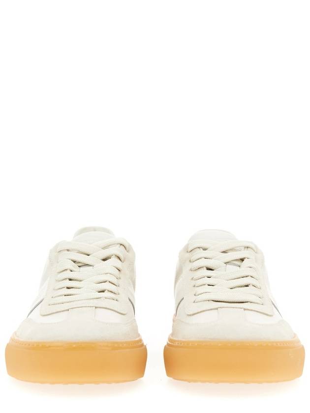 Round Toe Leather Low Top Sneakers White - TOD'S - BALAAN 7