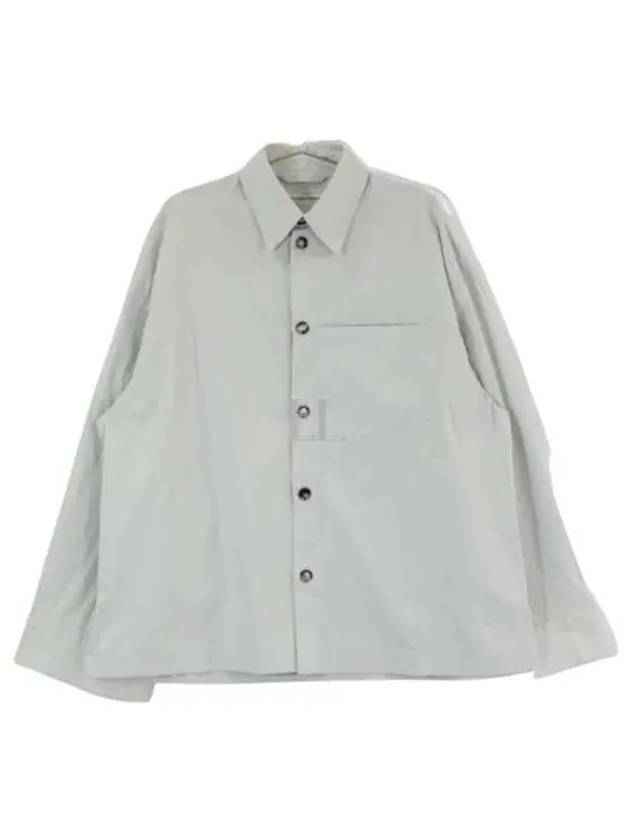 Cotton Silk Long Sleeve Shirt Cloud - BOTTEGA VENETA - BALAAN 2