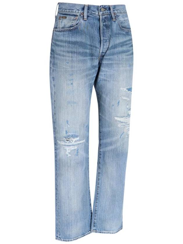 Denim Straight Pants 710900029001DE SU Light blue - POLO RALPH LAUREN - BALAAN 3