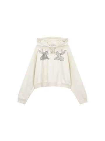 Easy Animal Hooded T-Shirt Light Beige 271328 - STELLA MCCARTNEY - BALAAN 1