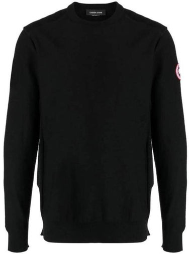 Dartmouth Crew Neck Knit Top Black - CANADA GOOSE - BALAAN 1