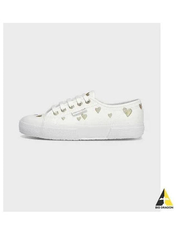 Superga 2750 heart embroidery white gold - SUPERGA - BALAAN 1