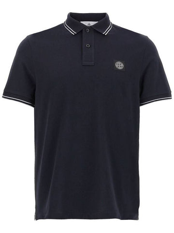 Stone Island Logo Badge Polo Shirt - STONE ISLAND - BALAAN 1