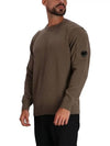 Lambswool GRS Crew Neck Knit Top Beige - CP COMPANY - BALAAN 4